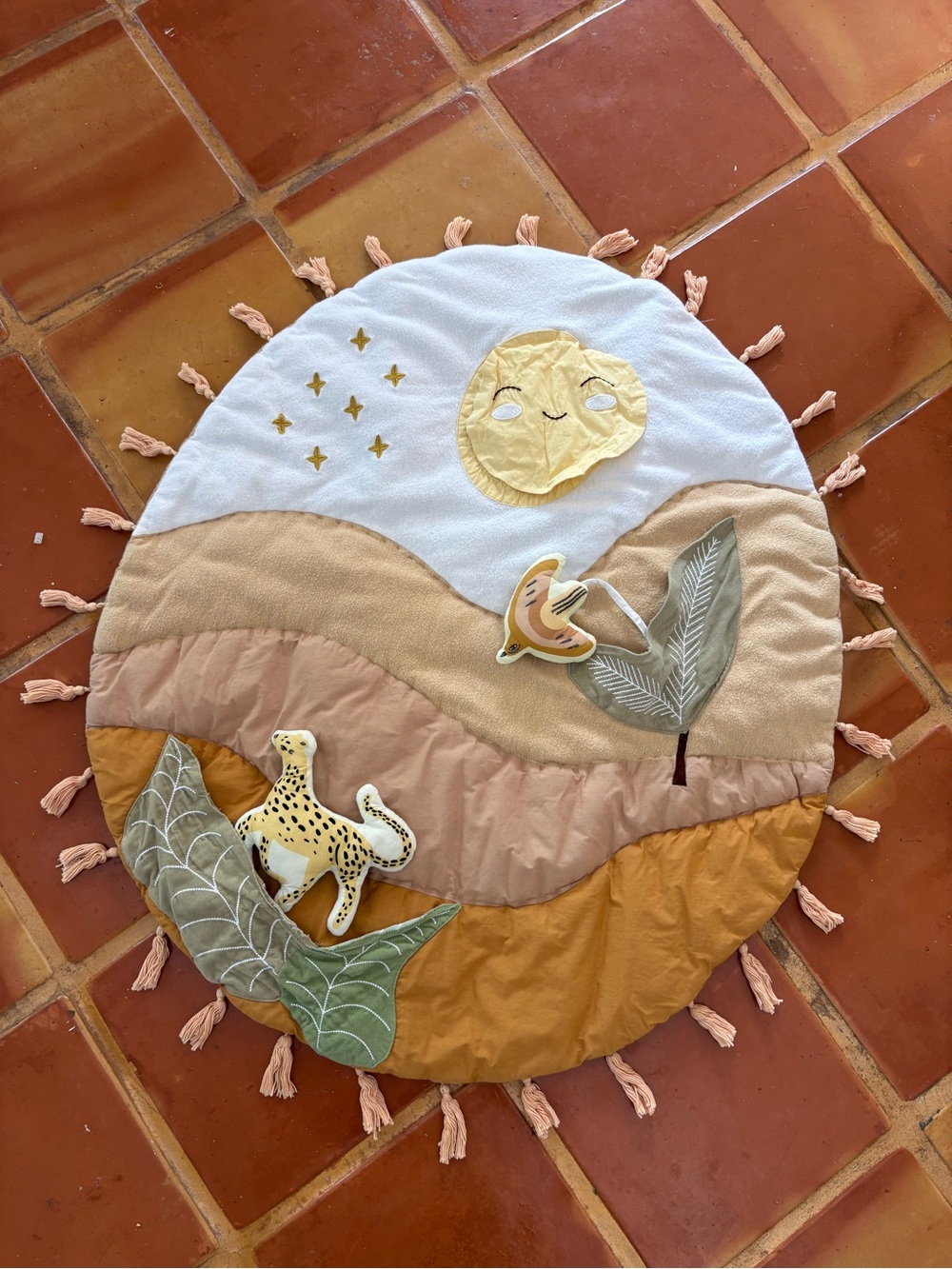 Crane Baby Kendi Desert Sunset Activity Play Mat Boho Safari